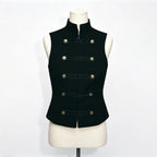 Camelia Double-Breasted Zip Vest