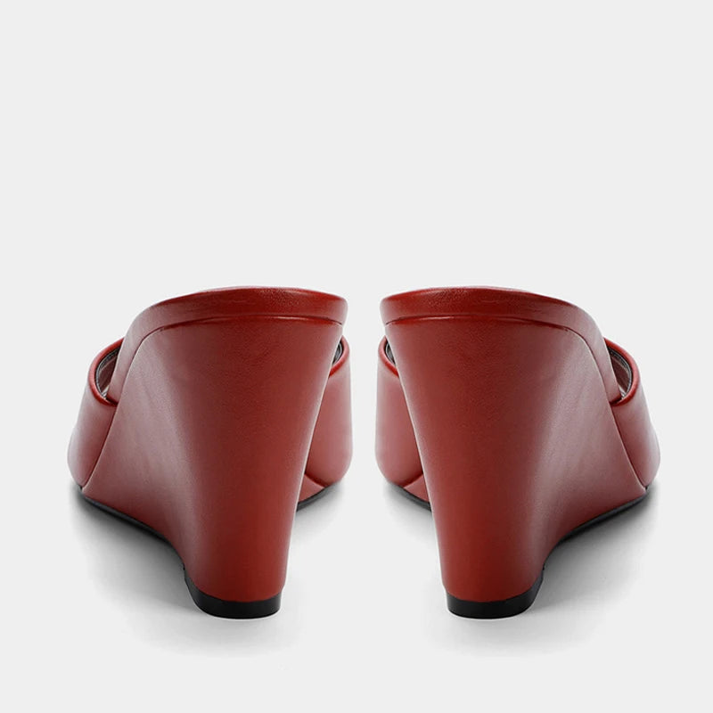 Odile Leather Wedge Sandal