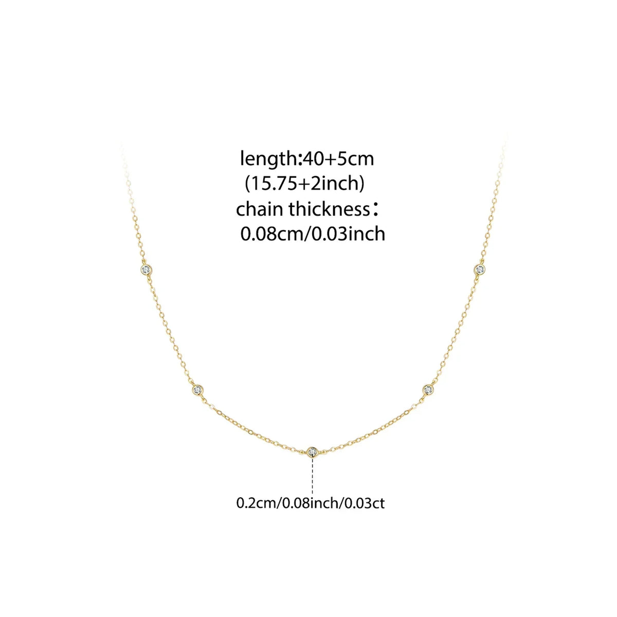 Moissanite Necklace – Elin