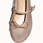 Buckle-Strap Mesh Flat – Dara