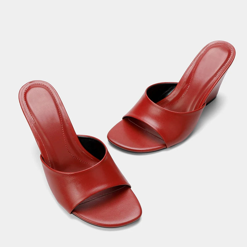 Odile Leather Wedge Sandal