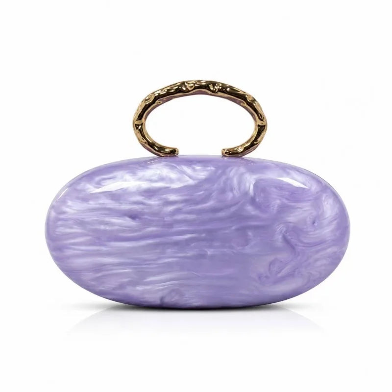 Leighton Oval Acrylic Evening Purse
