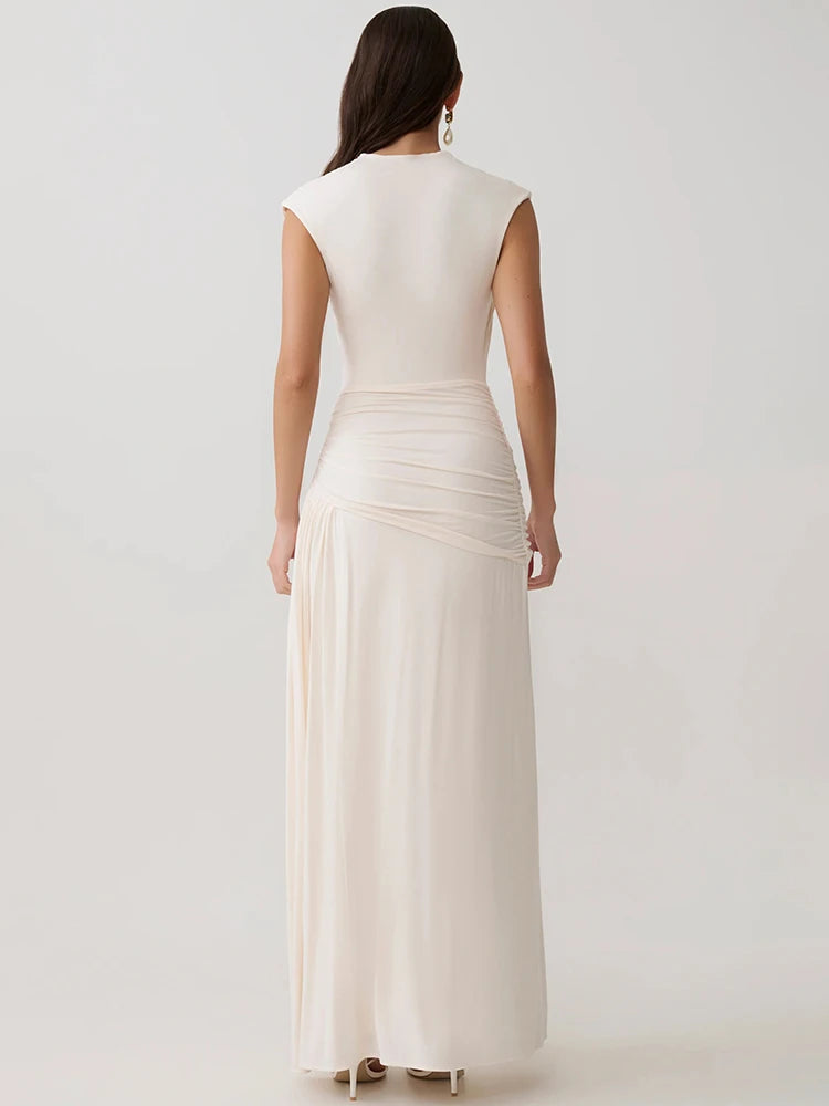 Ophira V-Neck Wrap Maxi Dress