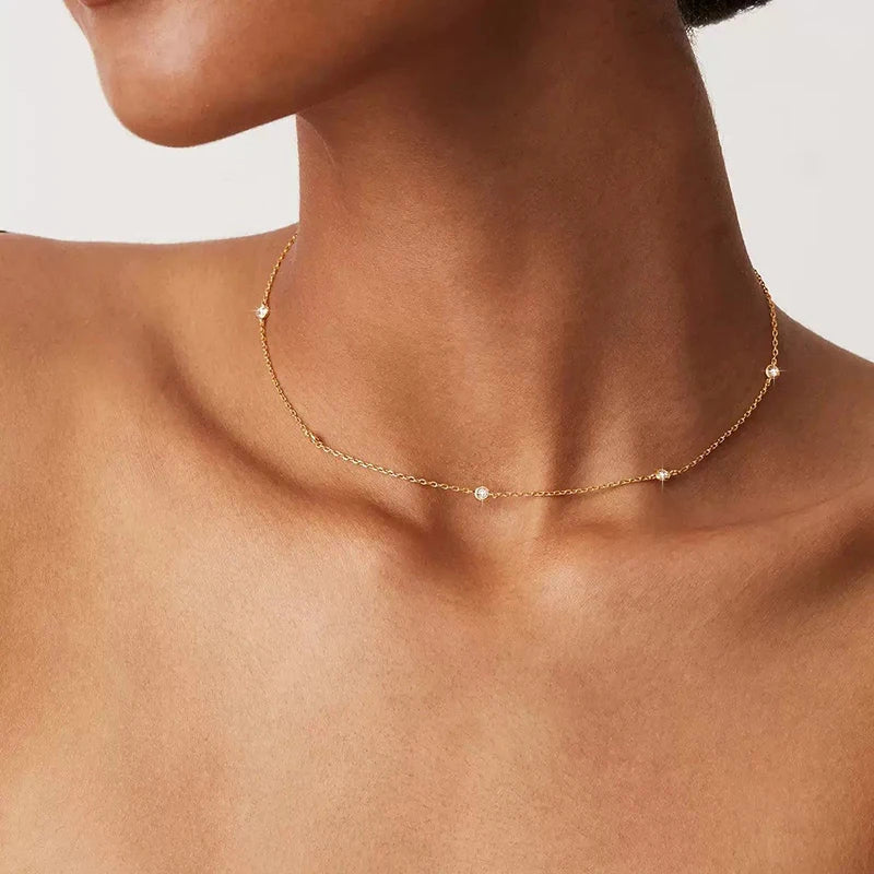 Moissanite Necklace – Elin