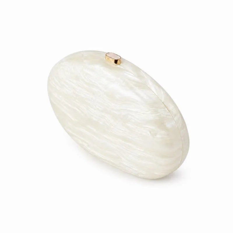 Estelle Oval Acrylic Clutch