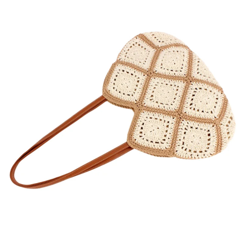 Francesca Handwoven Rope Shoulder Bag