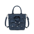 Laurel Denim Coat-Shaped Crossbody Bag