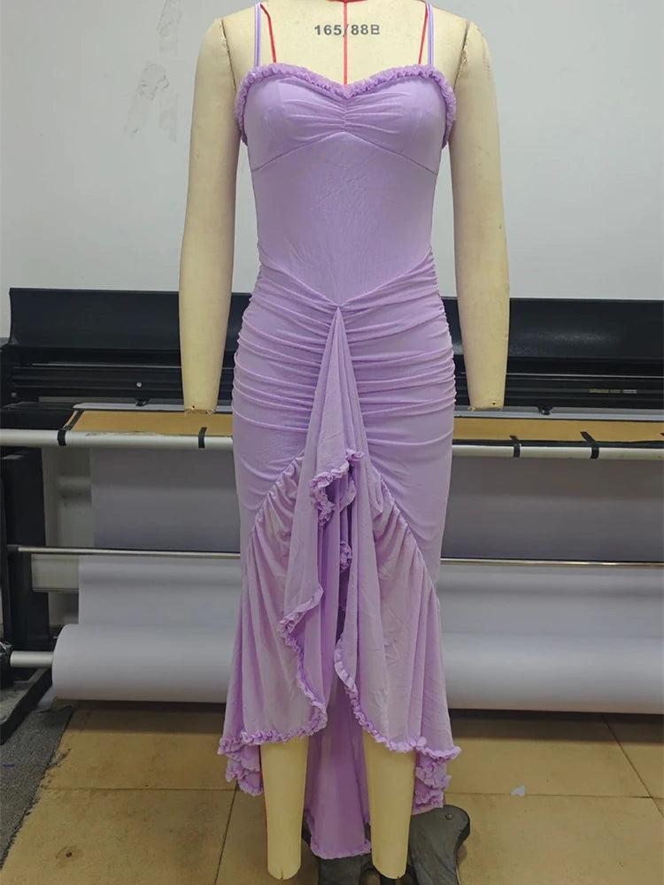 Magnolia Ruffled Draped Maxi Dress