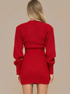 Meredith Knit Sweater & Mini Skirt Set