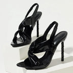 Fiora Spiral Strap Heeled Sandal