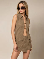 Hazel Waistcoat & Skort Set