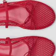 Buckle-Strap Mesh Flat – Dara