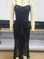 Magnolia Ruffled Draped Maxi Dress