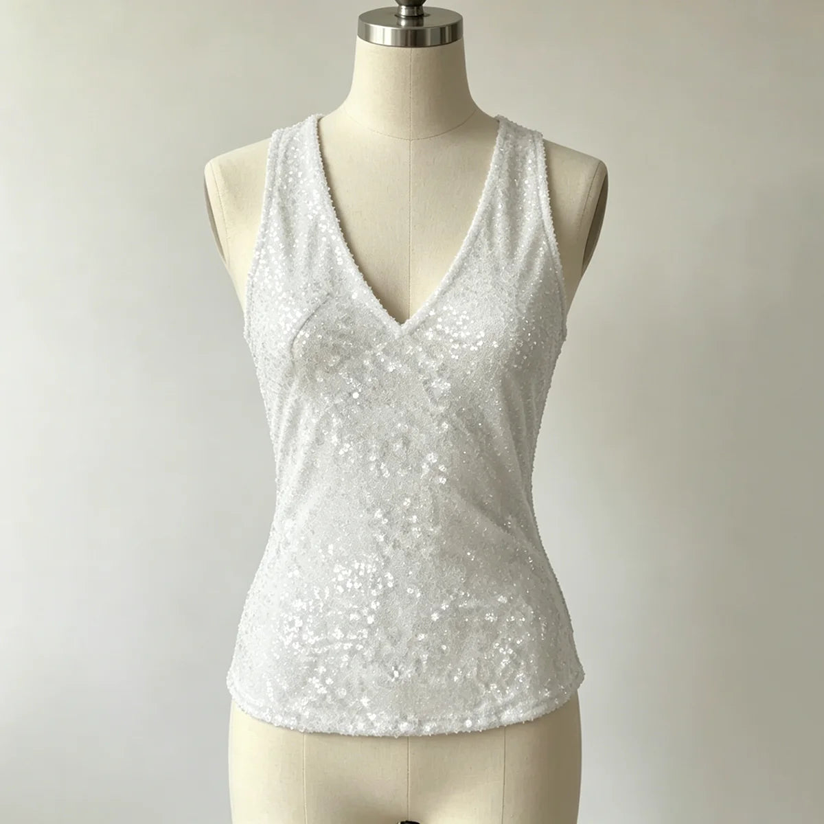 Charlotte Sequin Wrap Tank