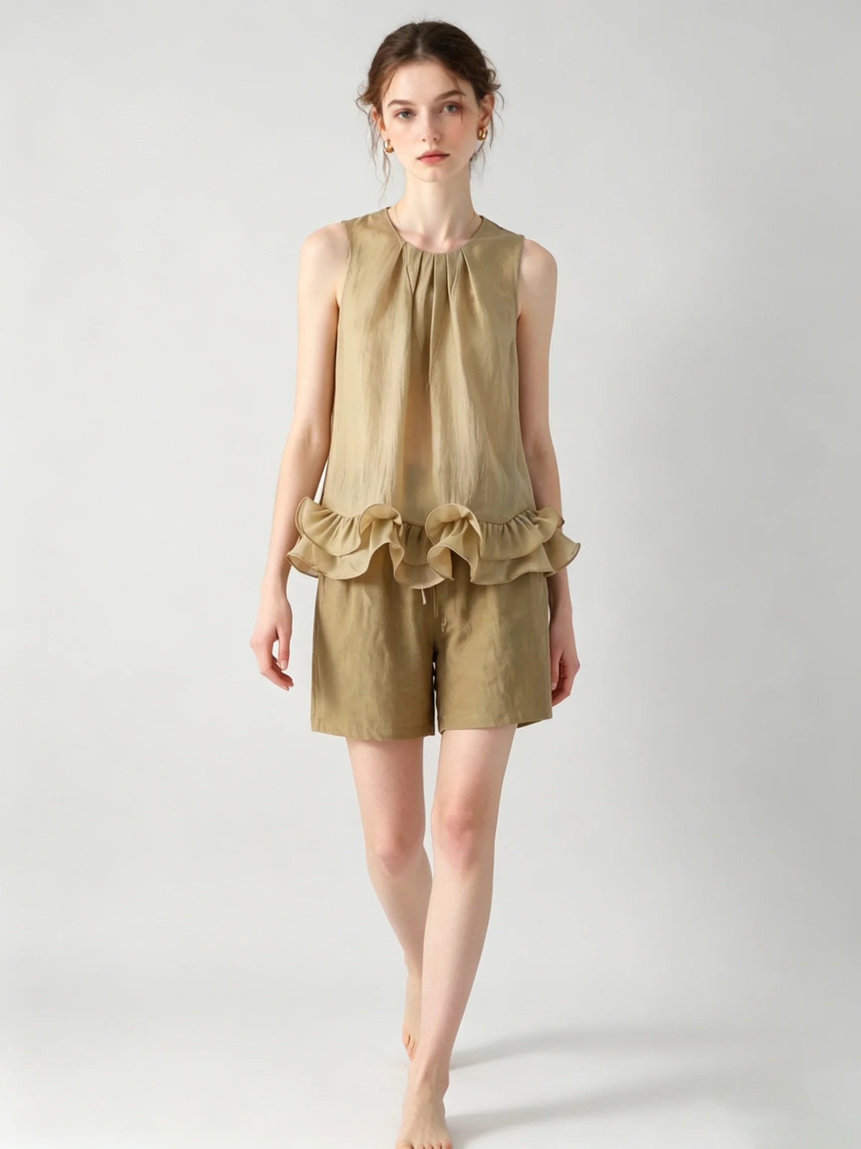 Honoré Ruffle Top & Shorts Set
