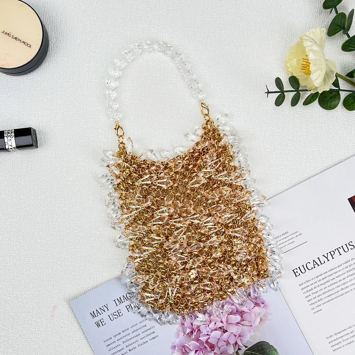Rhinestone Bucket Bag – Kira