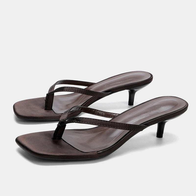 Rowan Square-Toe Mule Sandal
