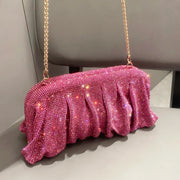 Rhinestone Fold Clutch – Maya