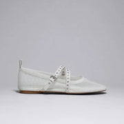 Eyelet-Strap Mesh Flat – Aiya