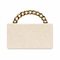 Emberly Crocodile-Embossed Clutch