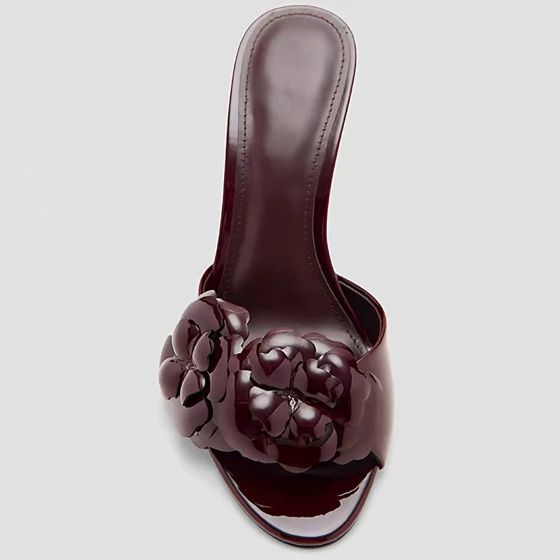 Margaux Patent Leather Heeled Sandal