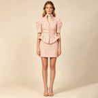 Isadora Tweed Peplum Skirt Suit
