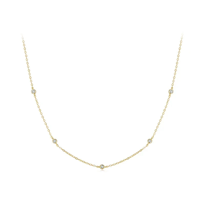 Moissanite Necklace – Elin