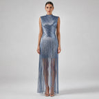 Raine Tassel Sleeveless Long Dress