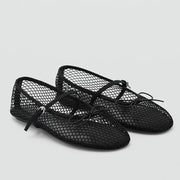 Buckle-Strap Mesh Flat – Dara