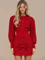 Meredith Knit Sweater & Mini Skirt Set