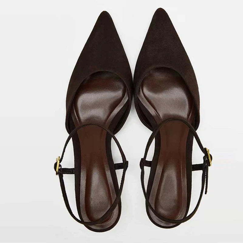 Abrielle Buckle Strap Mule Pump