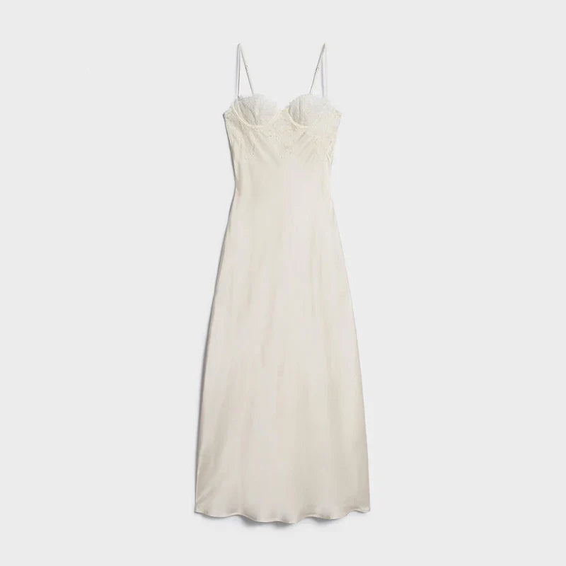 Halter Lace Maxi Dress – Anya
