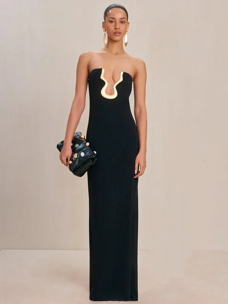 Perpetua Strapless Bandage Maxi Dress