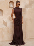 Parisienne High-Neck Cutout Mermaid Maxi Dress