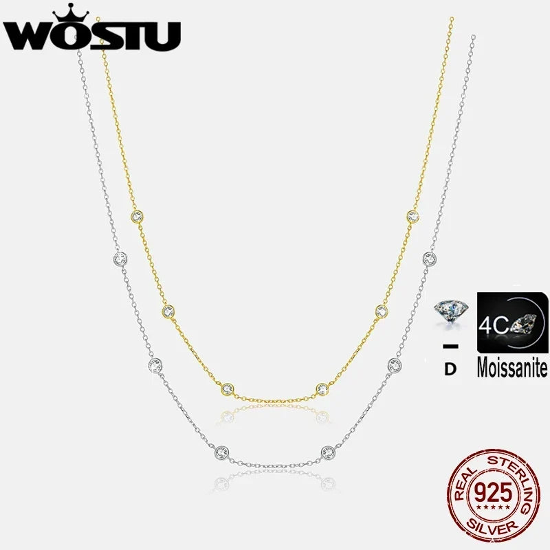 Moissanite Necklace – Elin