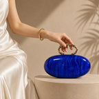Leighton Oval Acrylic Evening Purse