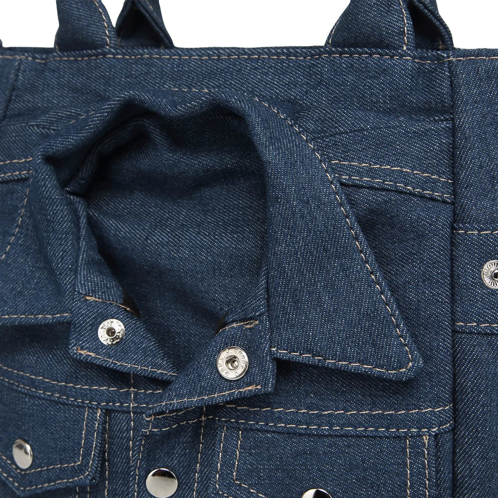 Laurel Denim Coat-Shaped Crossbody Bag