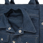 Laurel Denim Coat-Shaped Crossbody Bag