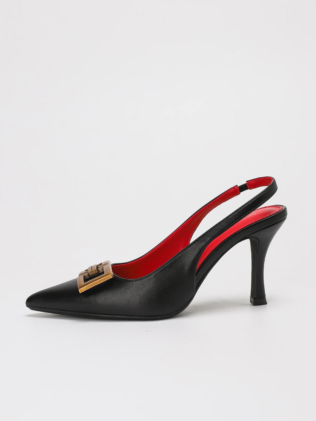 Harmony Square Buckle Stiletto Heel
