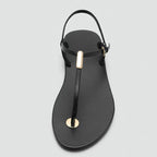 Bianca Cross-Strap Flat Sandal