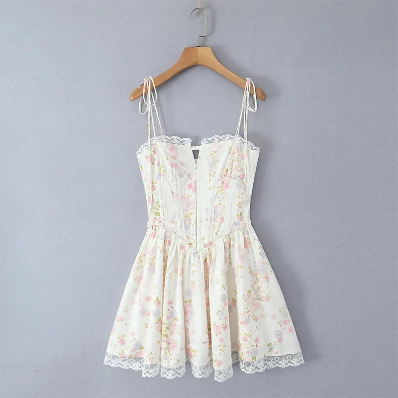 Lace Sling Mini Dress – Ella