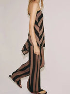 Hazelton Asymmetrical Top & Pants Set