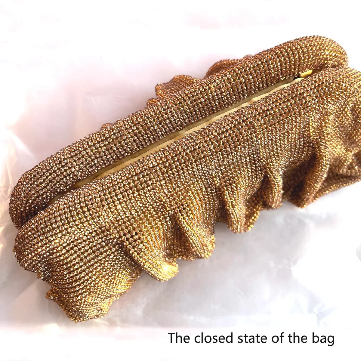Rhinestone Fold Clutch – Maya