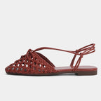 Harlow Woven Mesh Flat Sandal