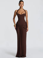 Pemberton Halter Backless Maxi Dress