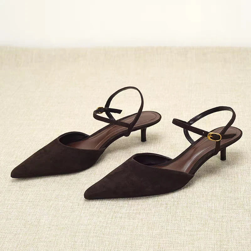 Abrielle Buckle Strap Mule Pump