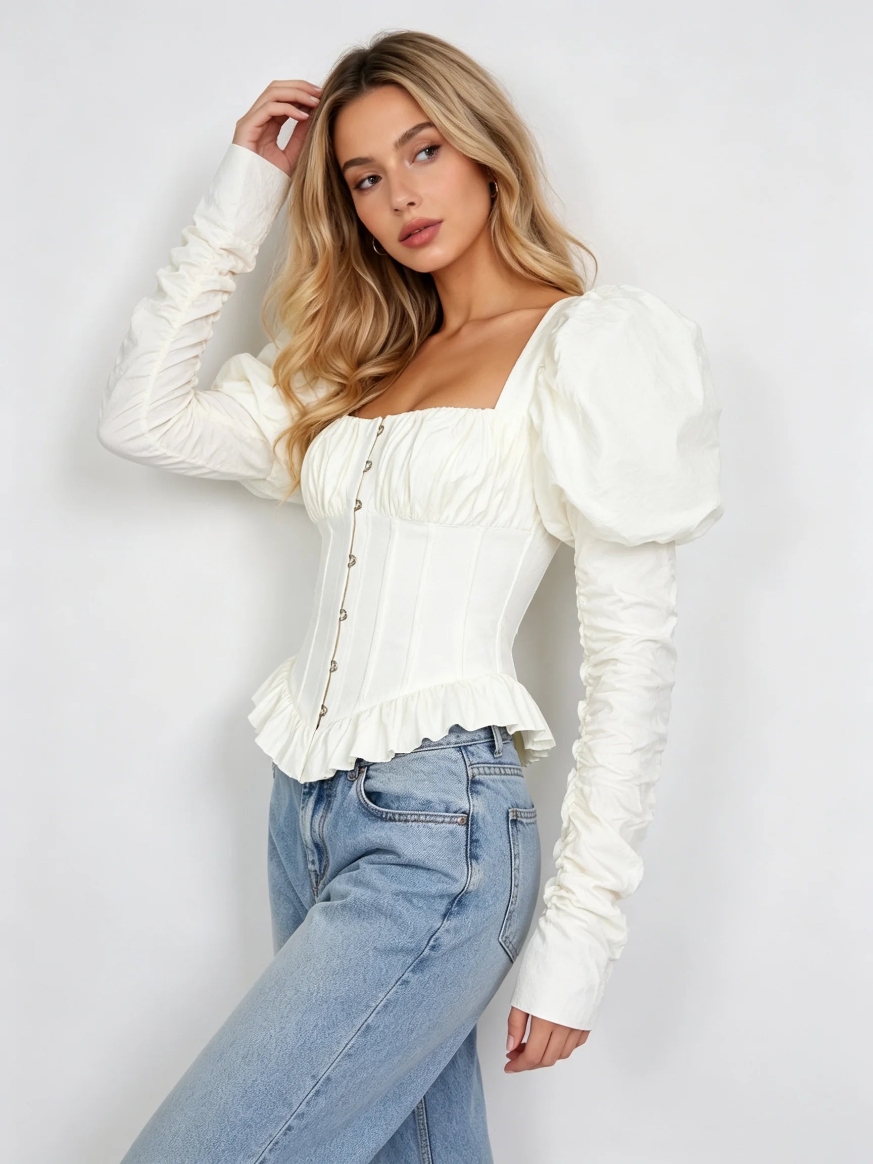 Carraway Ruched Corset Top