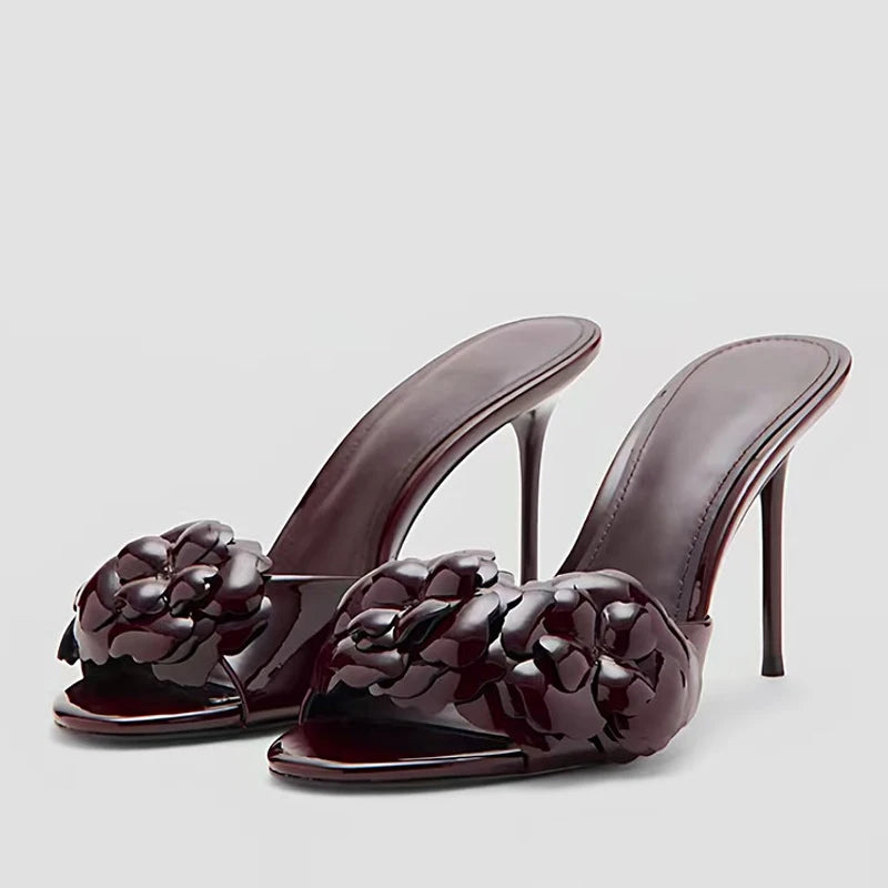 Margaux Patent Leather Heeled Sandal