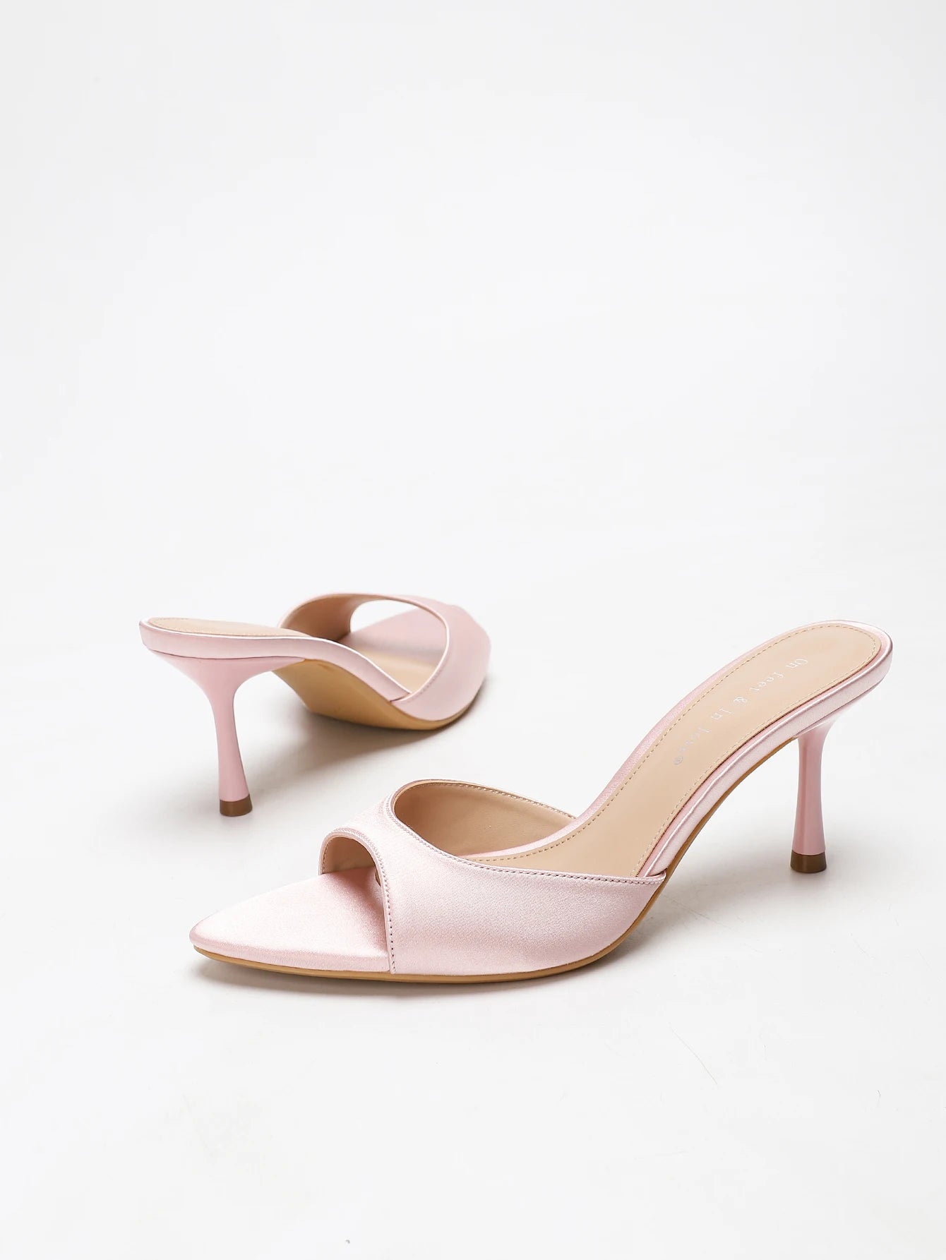 Constance Satin Stiletto Mule
