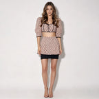 Kalliope Polka Dot Crop Top & Mini Skirt Set